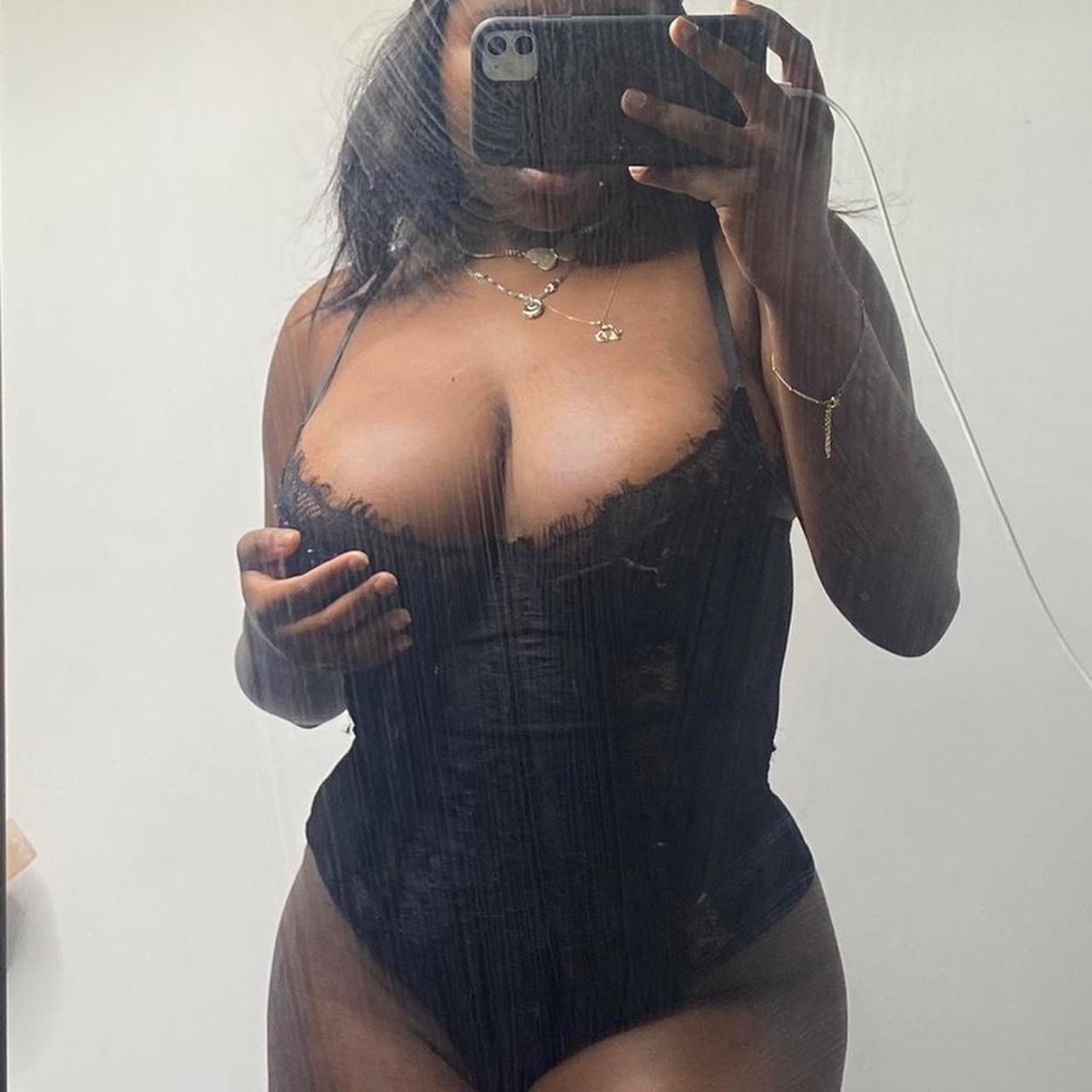 FASHION NOVA Black Lingeire/Bodysuit
